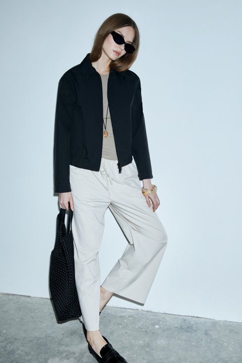 Concordıa Beige, elastische Taillenhose - LUFIAN