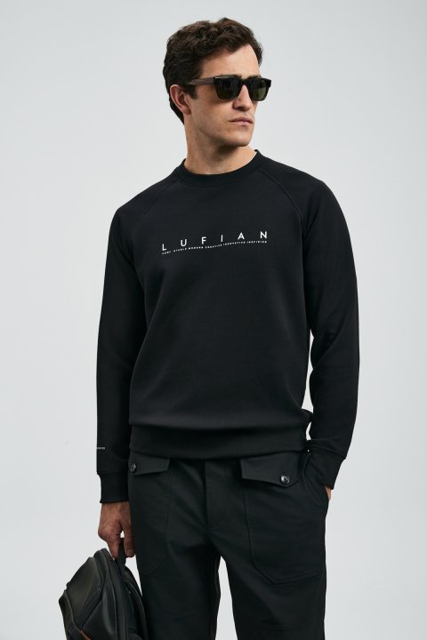 Cooper Schwarzer Sweatshirt - LUFIAN