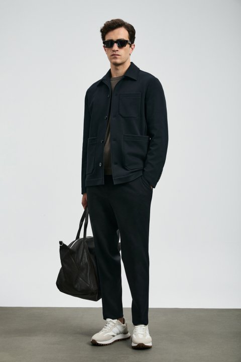 Copernı Schicke Herren-Chinohosen Slim Fit Schwarz - LUFIAN