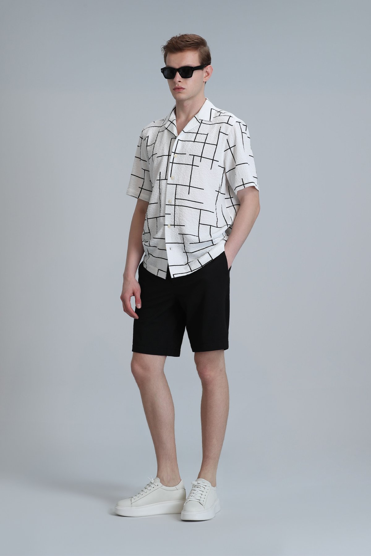 Danıel Sport Herren-Chino-Shorts Slim Fit Schwarz - LUFIAN