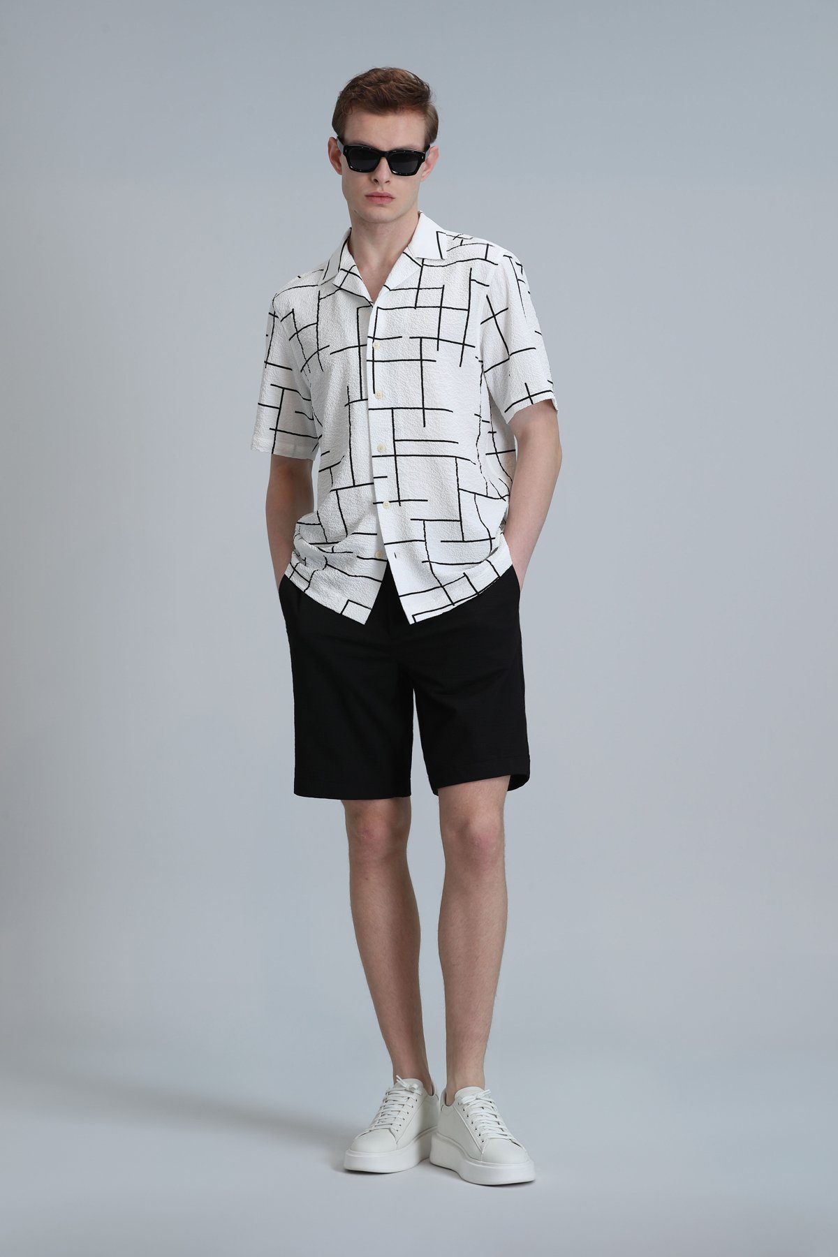 Danıel Sport Herren-Chino-Shorts Slim Fit Schwarz - LUFIAN