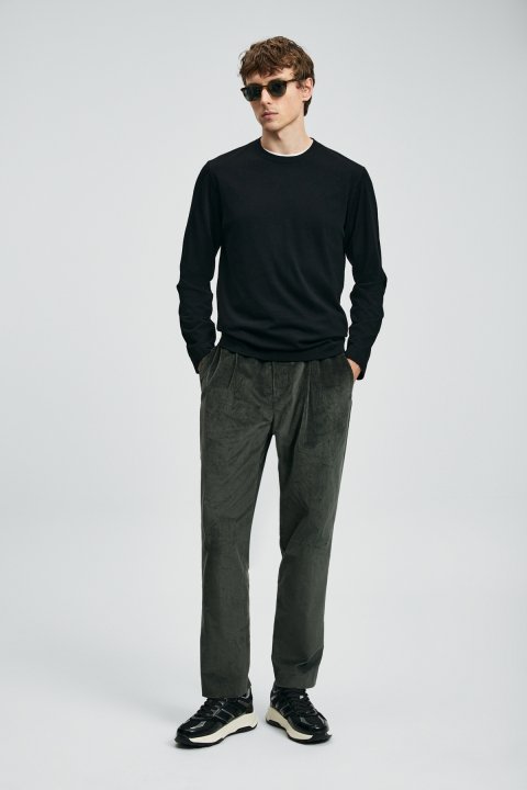 Dean Herrenpullover Schwarz - LUFIAN