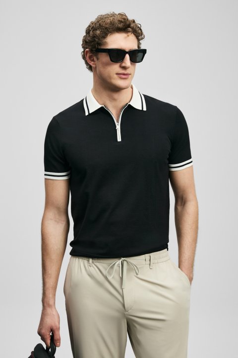 Dean Herren Modal Blend Pullover Schwarz - LUFIAN