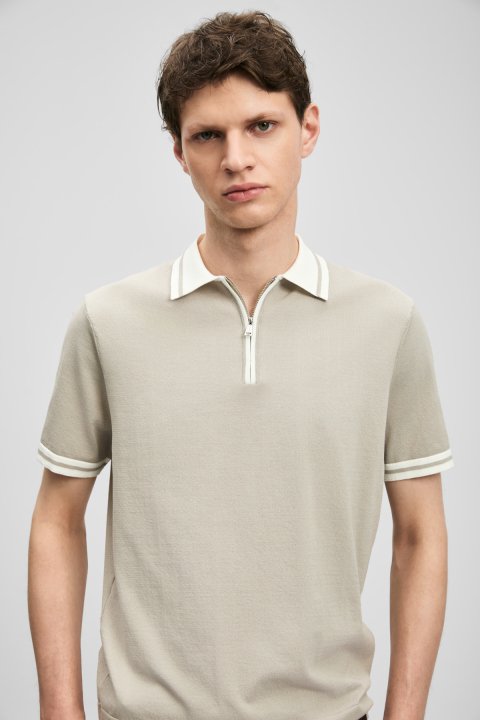 Dean Herren Modal Blended Pullover Sand - LUFIAN