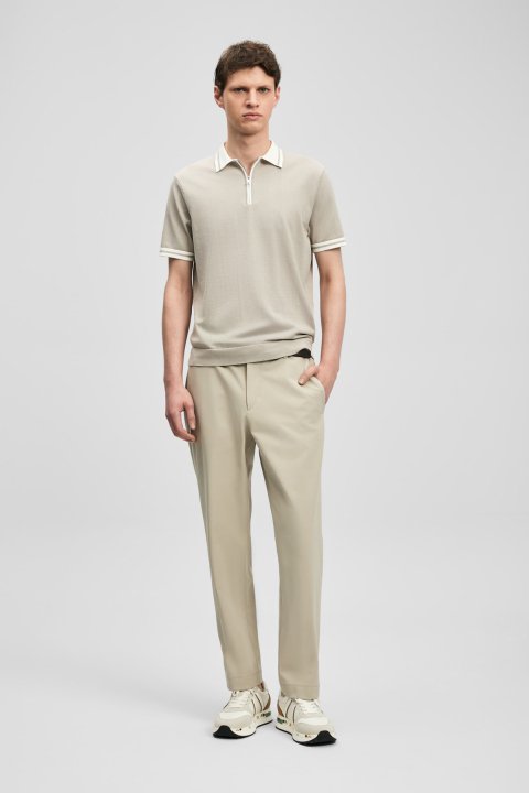 Dean Herren Modal Blended Pullover Sand - LUFIAN