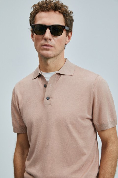 Derek Herren Seiden-Mix-Pullover Dusty Rose - LUFIAN