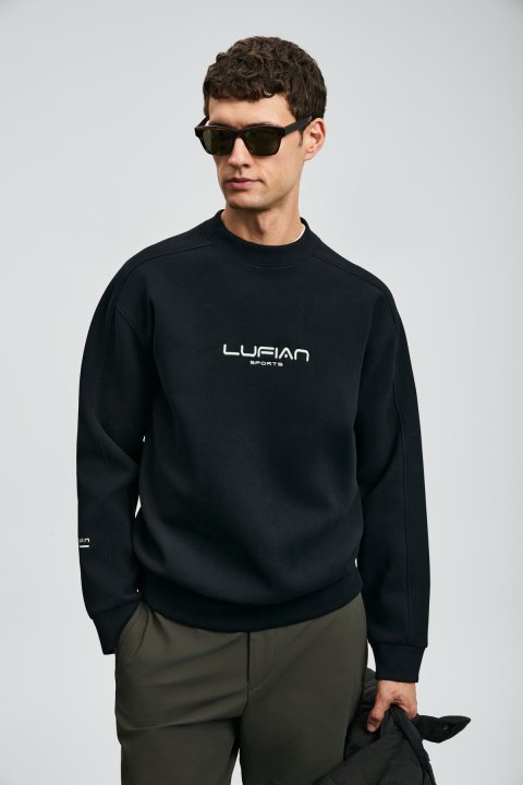 Dark Schwarzer Sweatshirt - LUFIAN