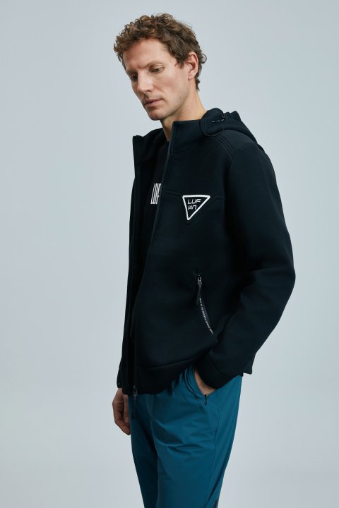 Deep Tracksuit Top Black - Lufian