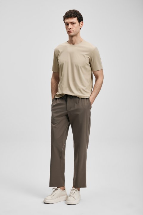 Eron Schicke Herren-Chinohosen Slim Fit Sand - LUFIAN (1)