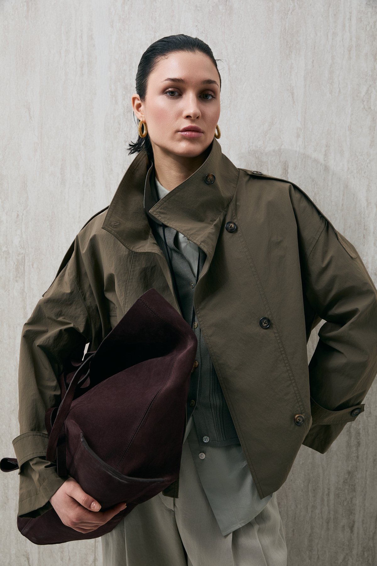 Women's Outerwear Khakı - LUFIAN