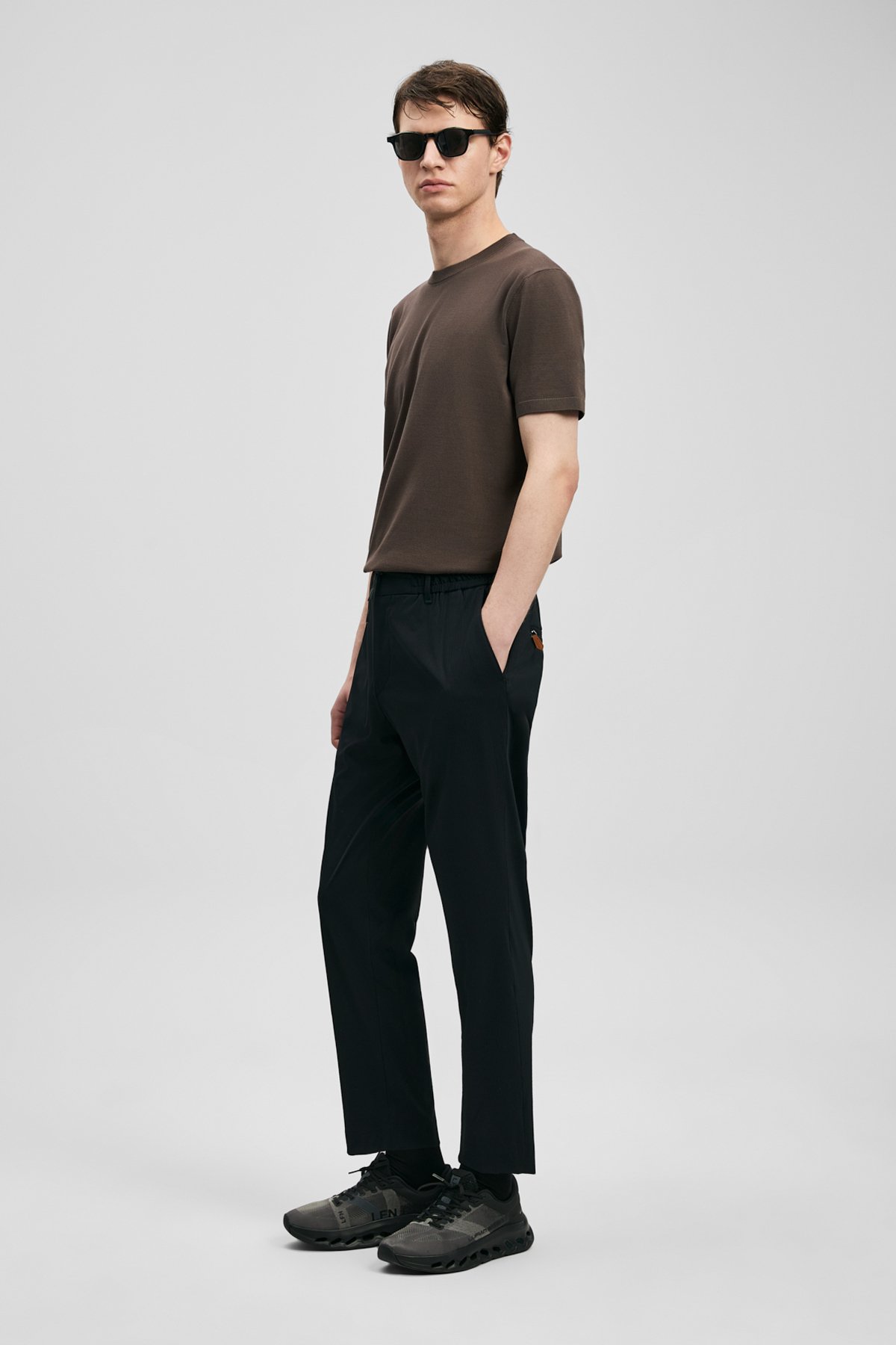 Evrıc Schicke Herren-Chinohosen Slim Fit Schwarz - LUFIAN