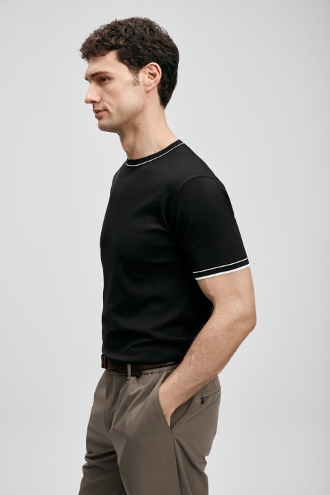 Foster Schwarzer Coolmax-Pullover® für Herren - LUFIAN