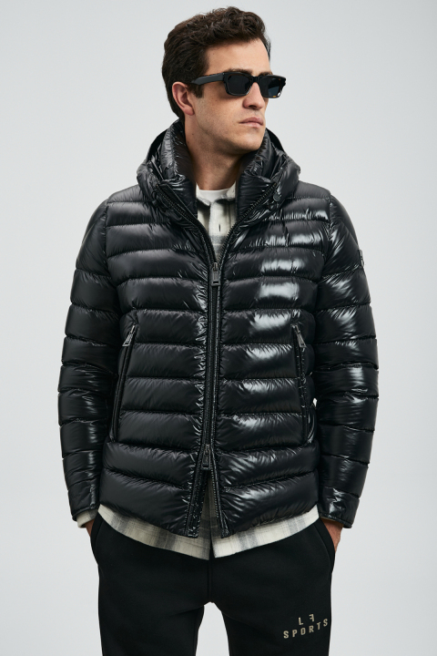 Goose Feather Male Coat Black - Lufian (1)