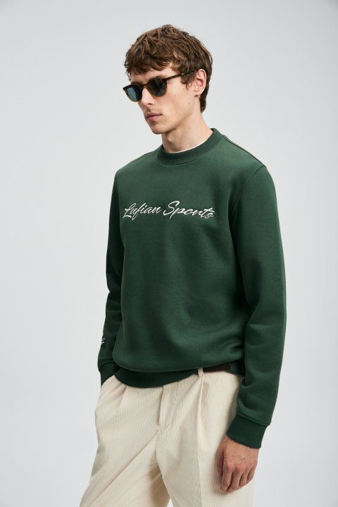 Loved Herren-Sweatshirt Grass Green - LUFIAN