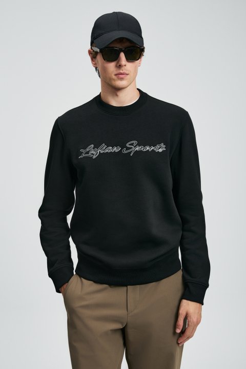 Loved Schwarzer Sweatshirt - LUFIAN