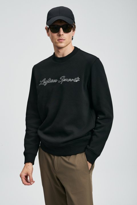 Loved Schwarzer Sweatshirt - LUFIAN