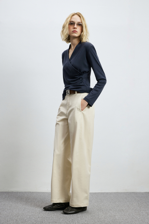 Women's T- Shırt Navy - LUFIAN