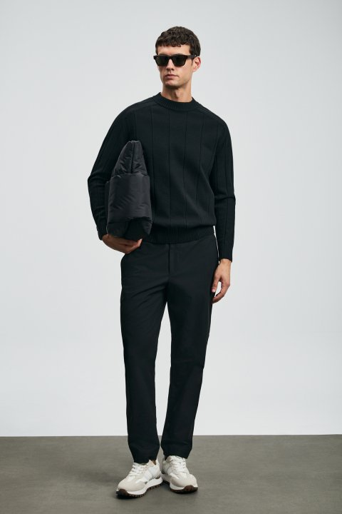 Grand Herrenpullover Schwarz - LUFIAN