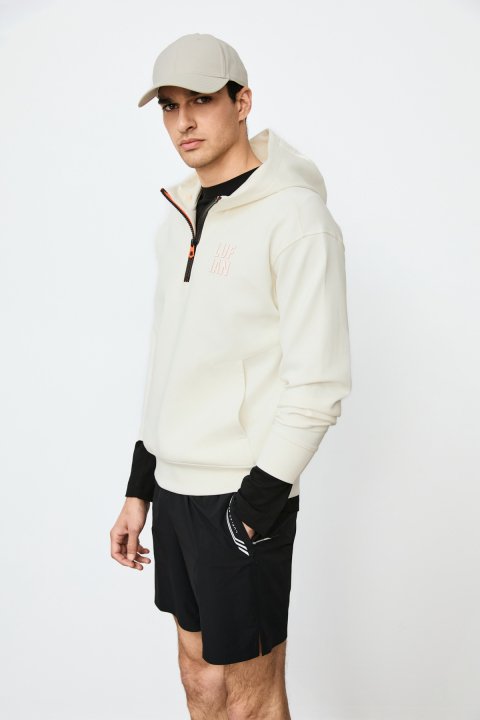 Grayson Herren-Sweatshirt Offwhite - LUFIAN