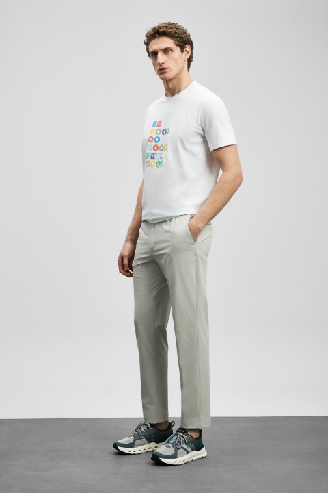 Good Modernes Grafik-T-Shirt in Off-White - LUFIAN (1)
