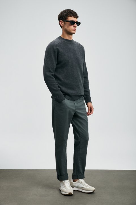 Helt Sports 5 Taschen-Herrenhosen Slim Fit Grün - LUFIAN