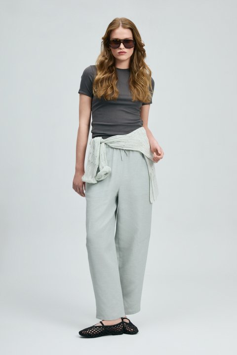 Hılton Damen-T-Shirt Anthrazit - LUFIAN
