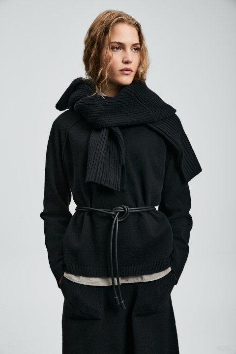 Holly Damenpullover Schwarz - LUFIAN