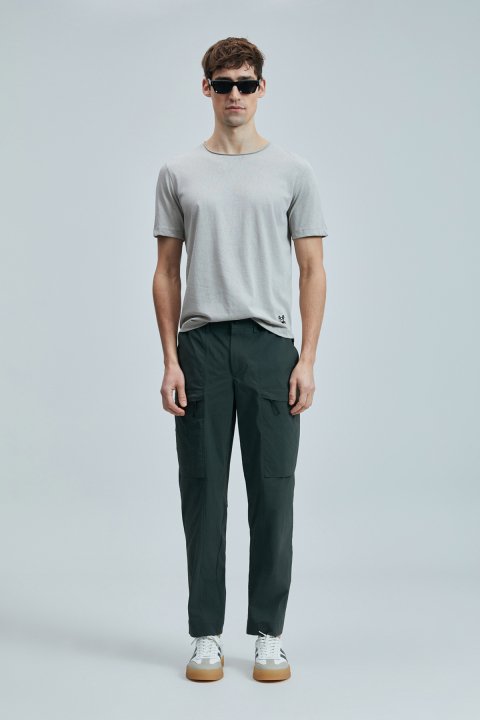 Junya Herren-Basic T-Shirt Beige - LUFIAN (1)