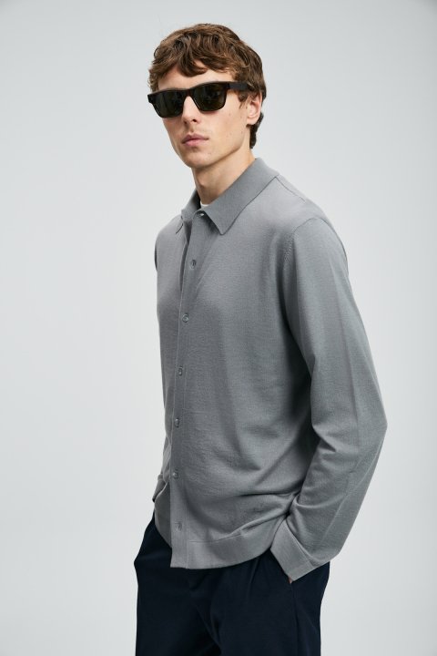 Kenny Herrenpullover grau - LUFIAN