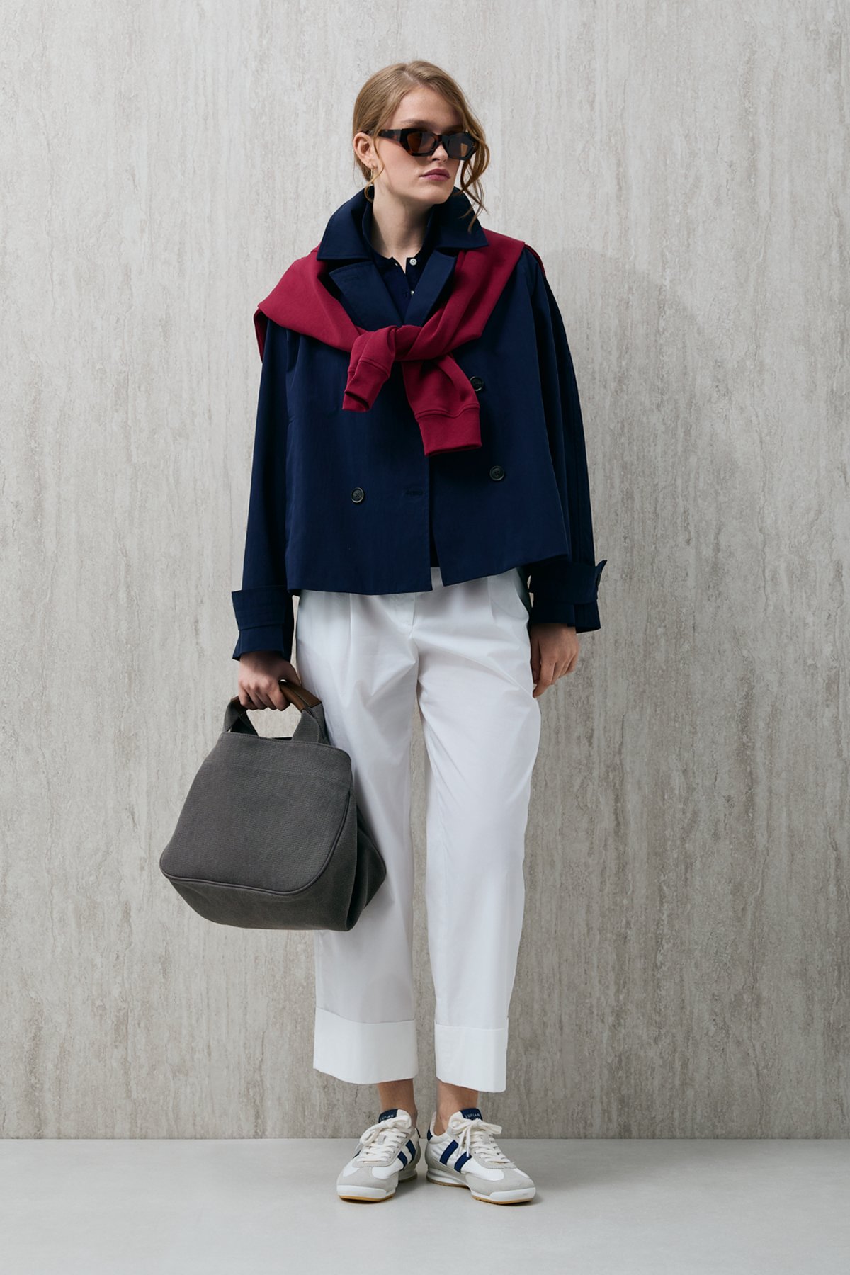 Kriton Damen-Oberbekleidung Marineblau - LUFIAN
