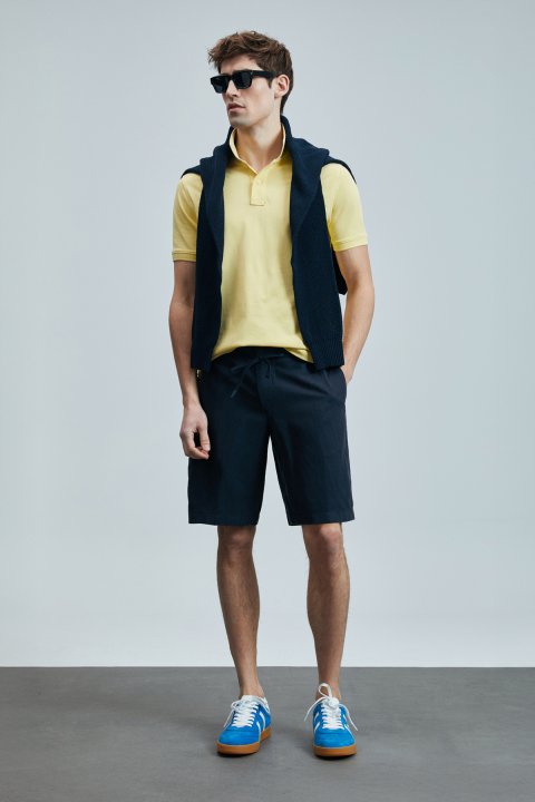 Laon Smart Herren-Polo-T-Shirt gelb - LUFIAN (1)