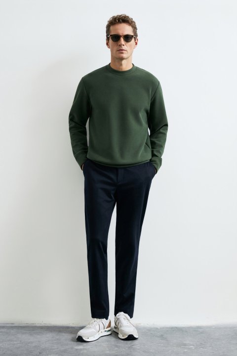 Logan Herren-Sweatshirt Grün - Lufian