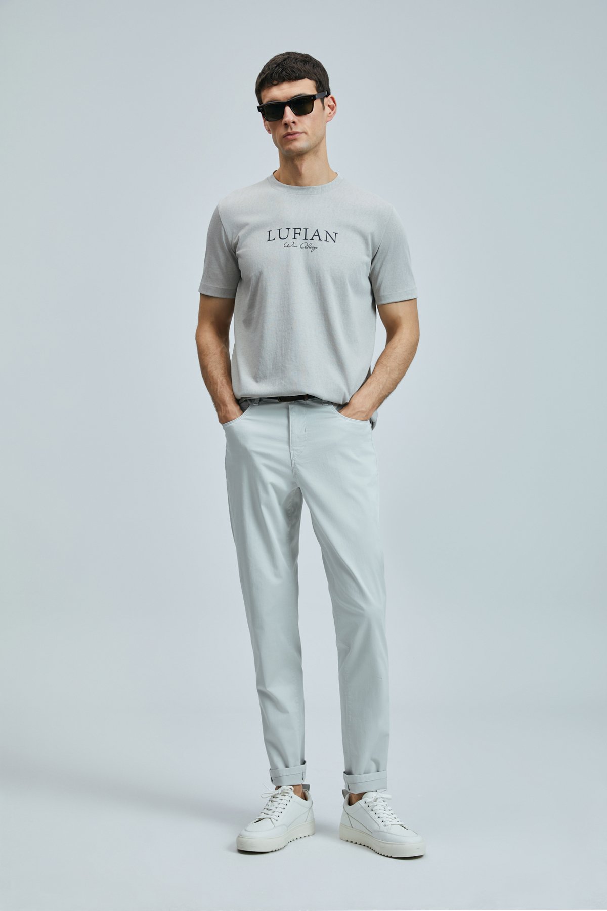 Love Modern Graphic T-Shirt Beige - LUFIAN
