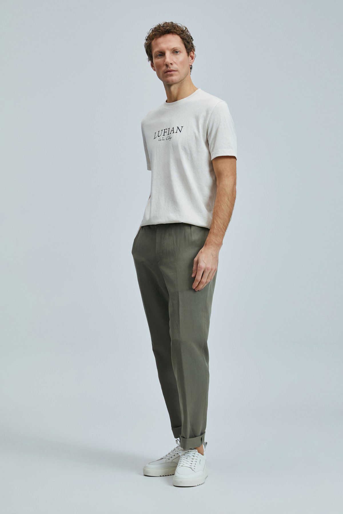 Love Modern Graphic T-Shirt Ecru - LUFIAN
