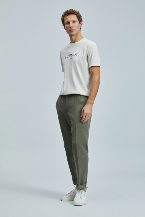 Love Modern Graphic T-Shirt Ecru - LUFIAN