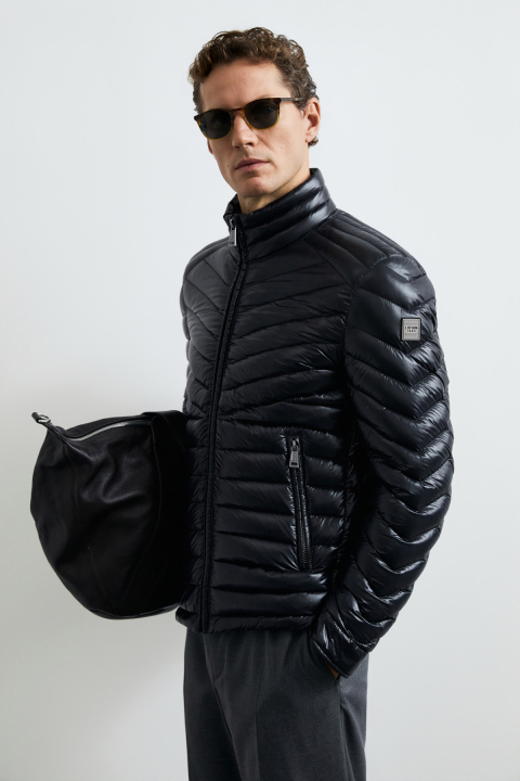 Goose Feather Male Coat Black - Lufian (1)