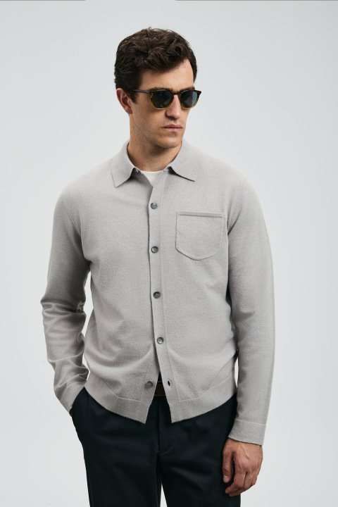 Luce Herrenpullover hellgrau - LUFIAN