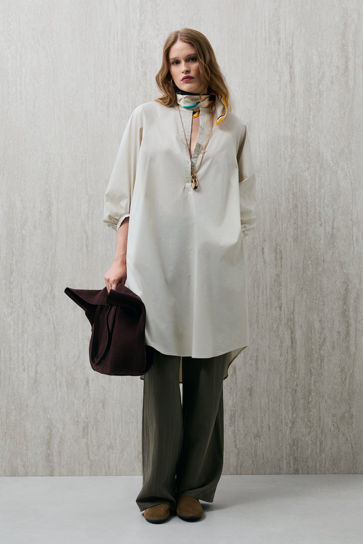 Mabel Damenkleid Beige - LUFIAN