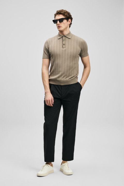 Malrıc Schicke Herren-Chinohosen Slim Fit Schwarz - LUFIAN