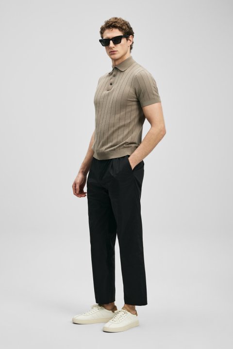 Malrıc Schicke Herren-Chinohosen Slim Fit Schwarz - LUFIAN