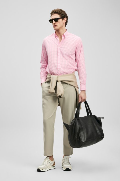 Marco Herren-Basic-Shirt Regular Fit Pink - LUFIAN