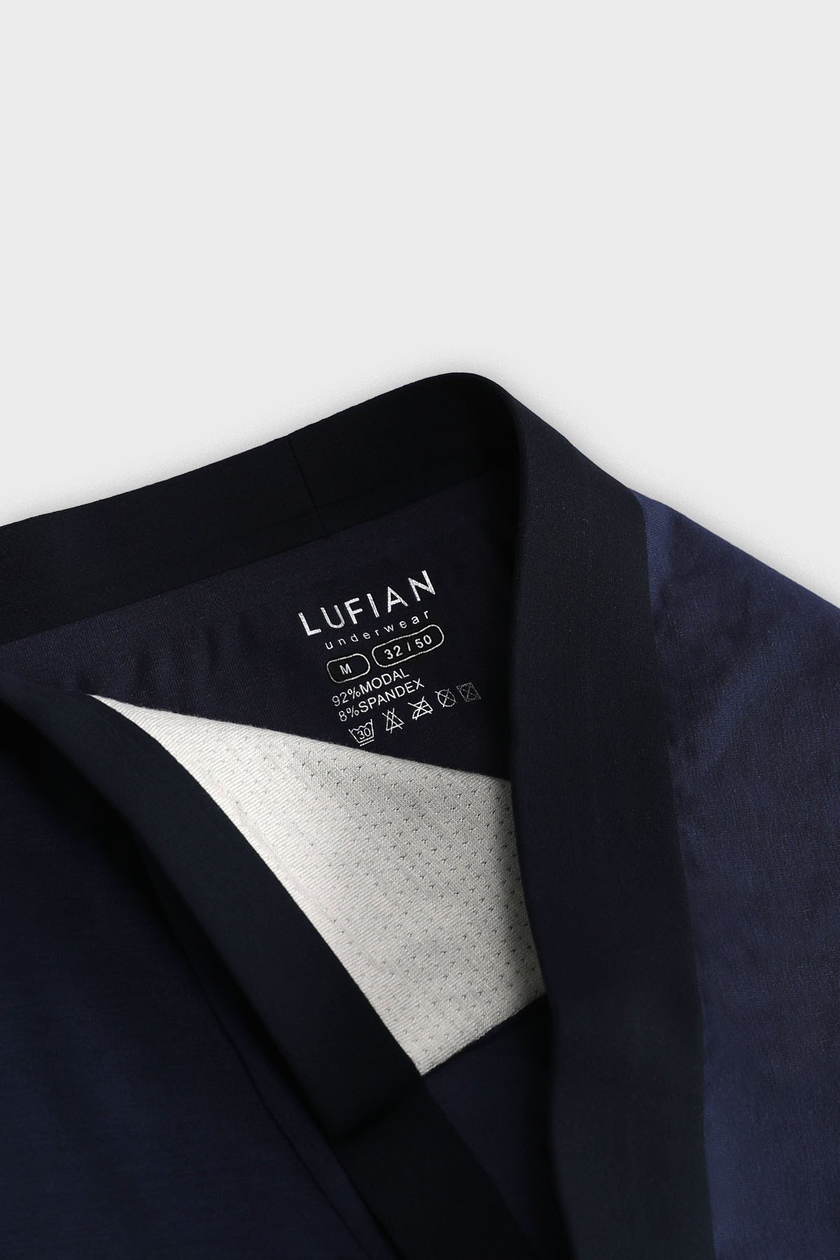 Mark 3 PCS Herren Modal Seamless Boxer Navy Blue - LUFIAN (1)