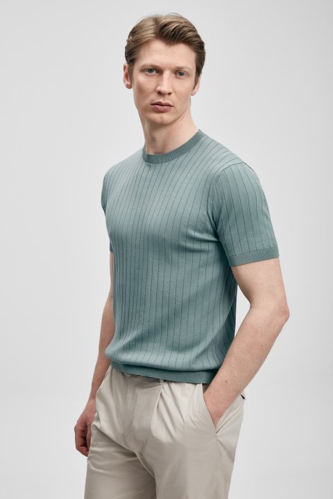 Mateo Herren-Coolmax-Pullover® Smoke Green - LUFIAN