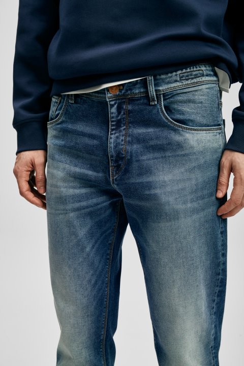Max Smart Jeans Herrenhosen Slim Fit Blau - LUFIAN
