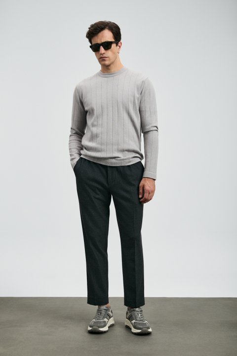 Maxıma Schlaue Herren-Chinohosen Slim Fit Anthrazit - LUFIAN