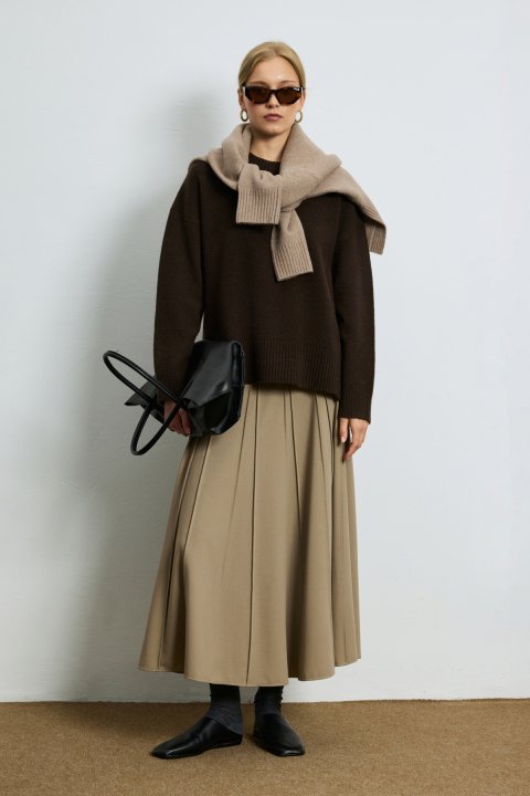 Molly Damenrock beige - LUFIAN