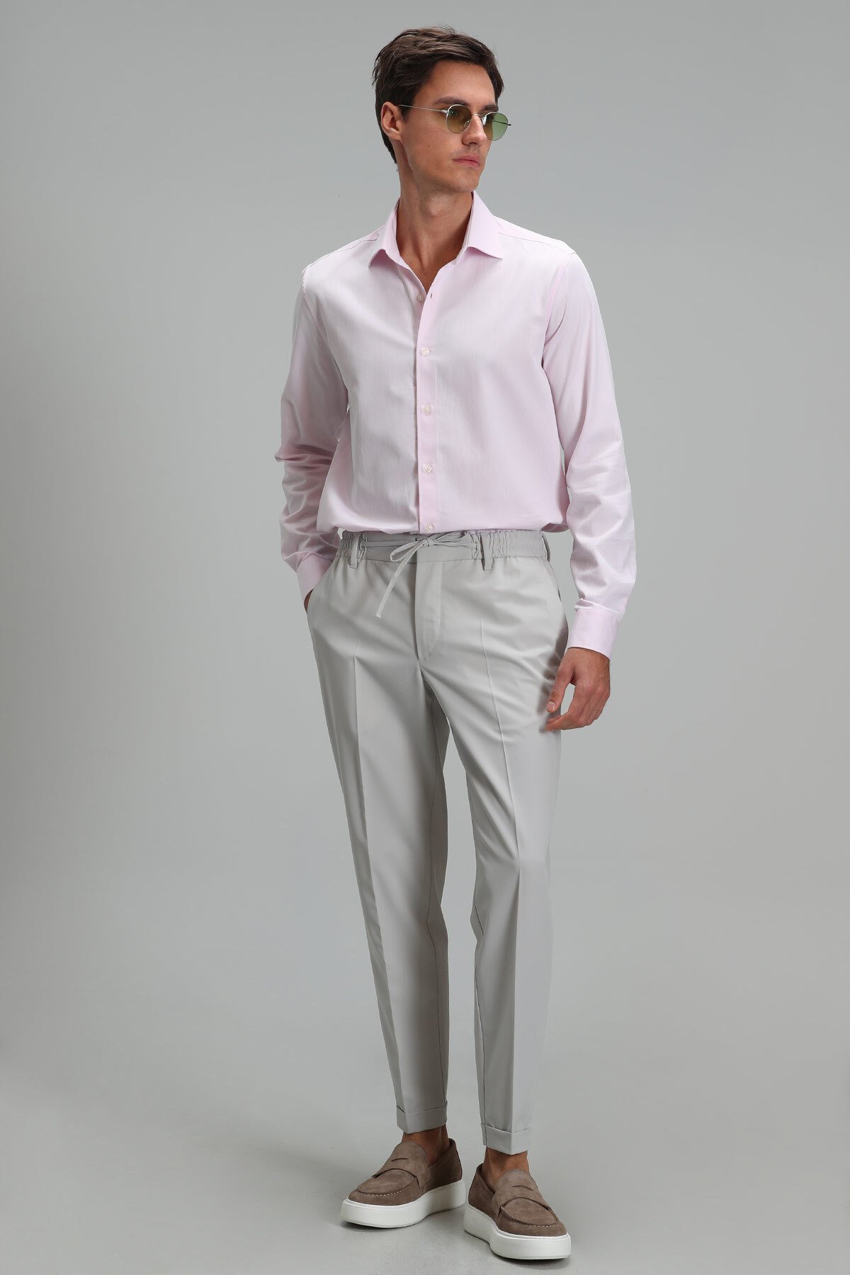 Nagoya Herren Smart Shirt Comfort Slim Fit Pink - LUFIAN (1)