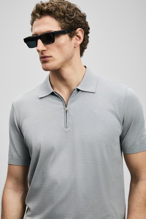 North Herren Modal Blend Pullover Hellgrau - LUFIAN