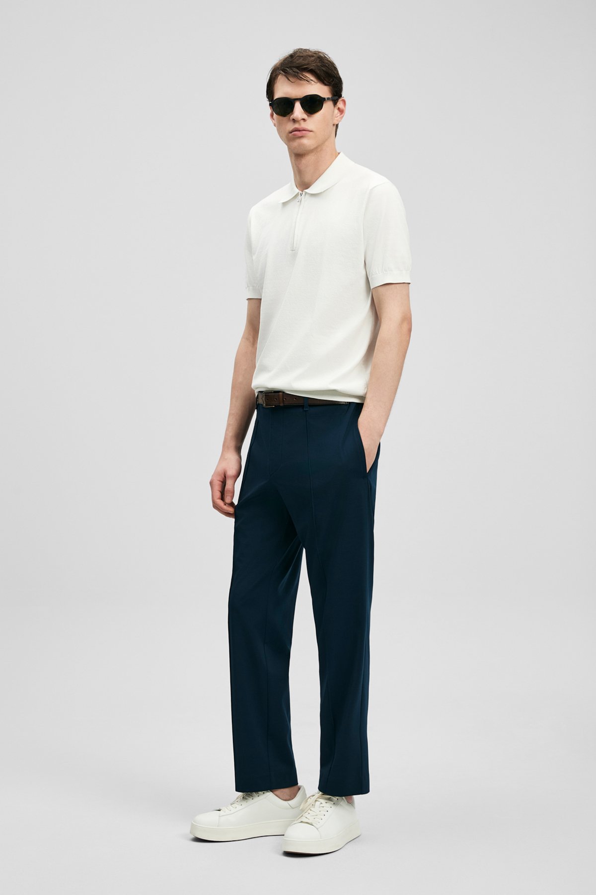 North Herren Modal Blend Pullover Off White - LUFIAN (1)