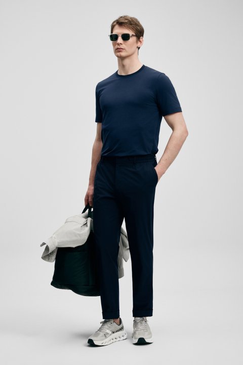 Mens Basic T - Shirt Navy - LUFIAN